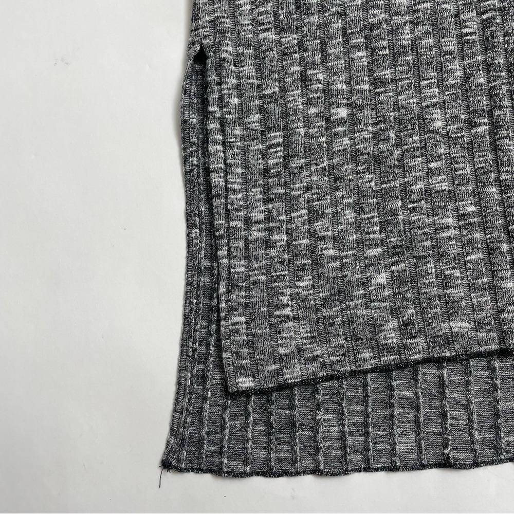 MICHAEL STARS ribbed knit heather grey tunic - Picture 2 of 6